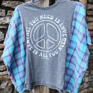 John Lennon Band Lyrics Upcycled Tee